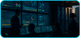 Operations dashboard with risk indicators highlighting DORA controls