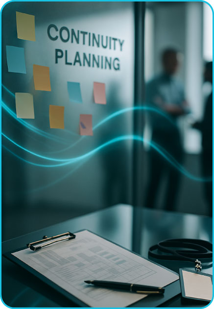 Continuity blueprint with prioritised services and recovery timelines