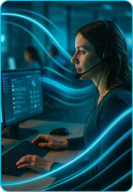 Agent desktop with unified inbox and real-time customer context
