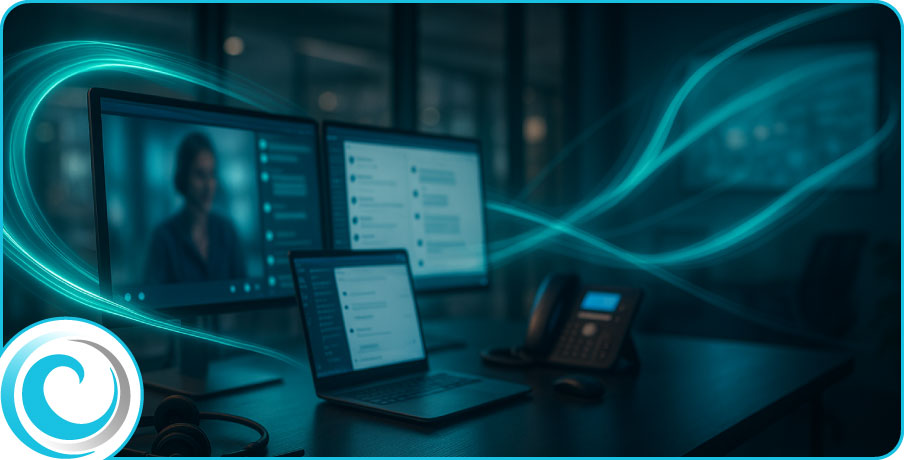 Unified communications workspace with enterprise voice, video and messaging working together