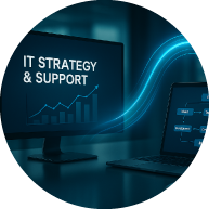IT strategy and support with flexible managed service and long term direction